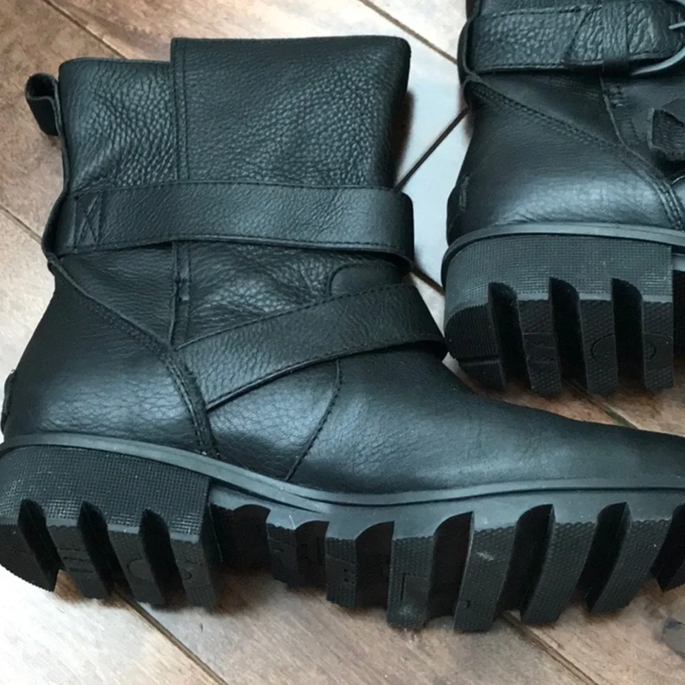 Sorel Phoenix Leather Boots- Black- Size 9.5 - Picture 4 of 10
